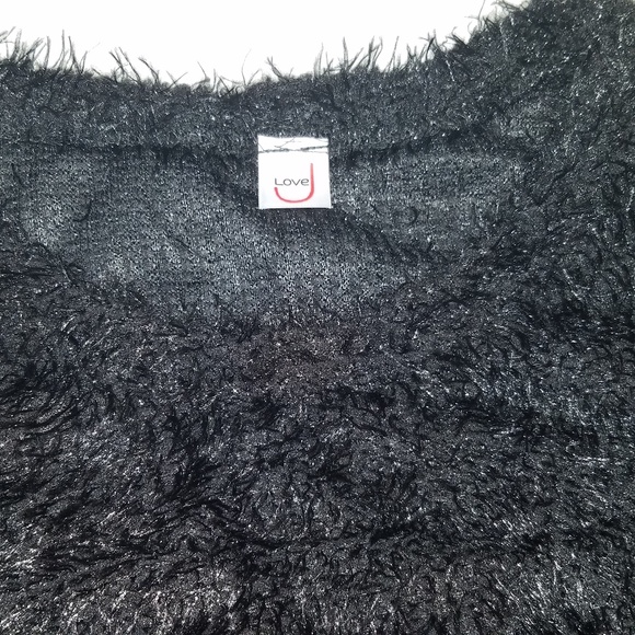 Extremely Soft Women's Black Fluffy Jumper Tops - Picture 3 of 5
